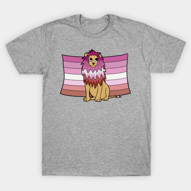 Lesbian Pride Lion T-Shirt by marzipanpond